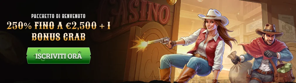 Bonus di registrazione del Casinò Wildsino